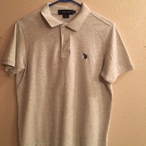 White/cream US POLO ASSN short sleeve polo Small